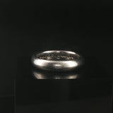 Platinum 950 and 0.50cttw Pave Set Diamond Solid Men's Band Ring Size 10.5
