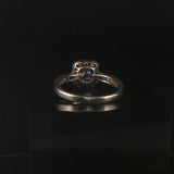 Platinum and 0.90ct Center Diamond Vintage Ring Size 8.5