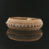 14k Yellow Gold and 1cttw Diamond Vintage Omega Hidden Watch Vintage Bracelet 7"