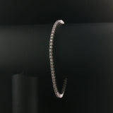 14k White Gold and 2.75cttw Diamond Tennis Bracelet 7.5"