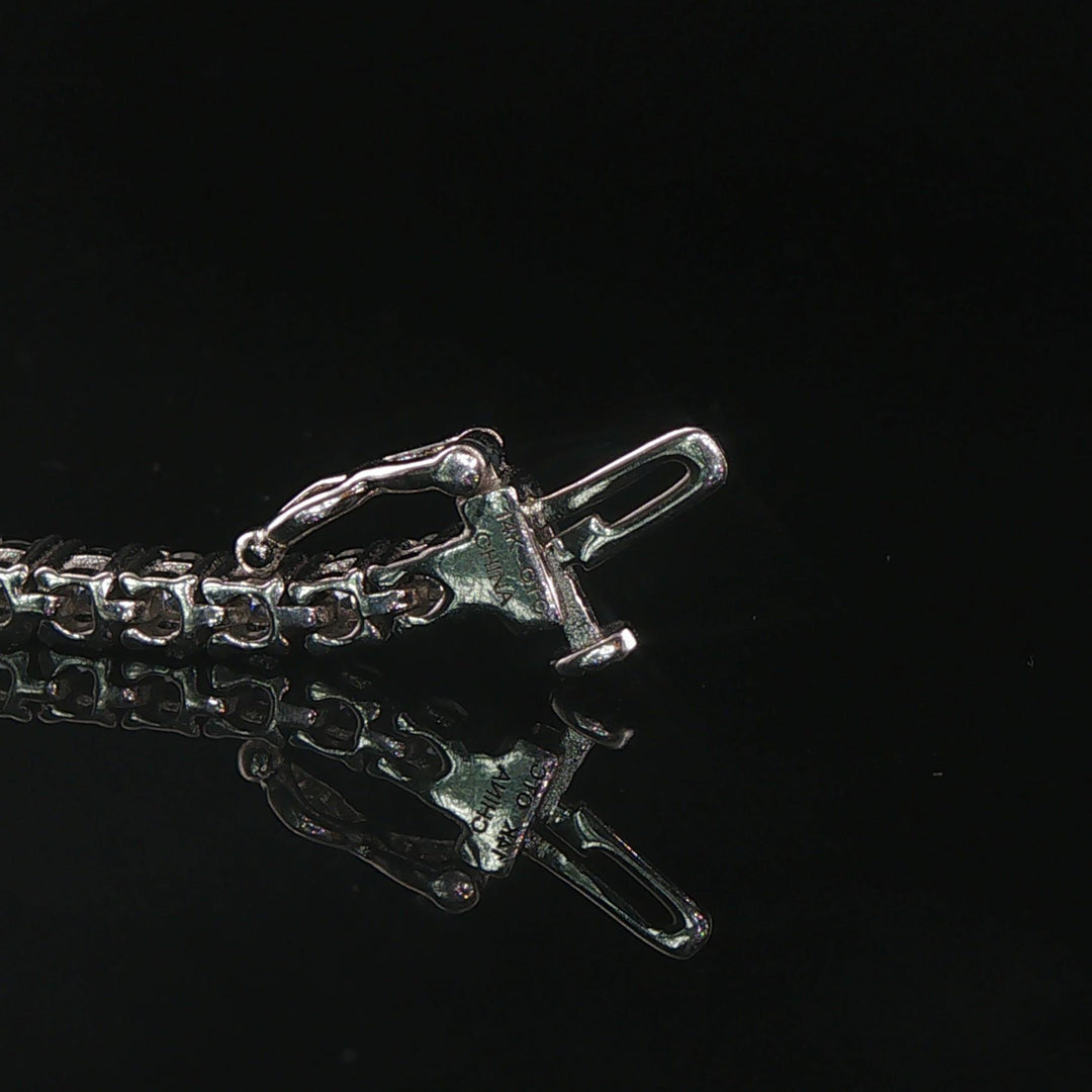 14k White Gold and 2.75cttw Diamond Tennis Bracelet 7.5"