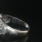 14k White Gold and 2.50cttw Pave Set Diamond Heart Ring Size 10