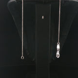 14k White Gold Tanzanite and Diamond Floral Pendant Necklace 16.5"