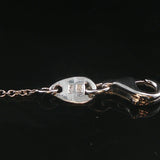 14k White Gold Tanzanite and Diamond Floral Pendant Necklace 16.5"