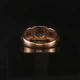 18k Rose Gold and 0.32cttw Diamond Vintage Men's Ring Size 9.5