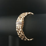14k Yellow Gold and Diamond 39.8g Heavy Basket Weave Woven Link Bracelet 7"