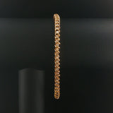 14k Yellow Gold and 2cttw Diamond S Link Vintage Tennis Bracelet 8"