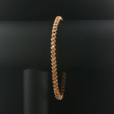 14k Yellow Gold and 2cttw Diamond S Link Vintage Tennis Bracelet 8"