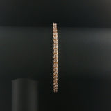 14k Yellow Gold and 4.5cttw Diamond Vintage Tennis Bracelet 7"