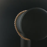14k Yellow Gold and 4.5cttw Diamond Vintage Tennis Bracelet 7"