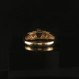 14k Yellow Gold Tanzanite and Baguette Diamond Ring Size 7