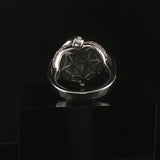 14k White Gold and 1.25cttw Round and Baguette Diamond Heart Ring Size 7