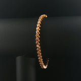14k Yellow Gold and 2.25cttw Diamond S Link Vintage Tennis Bracelet 7"