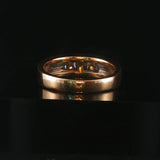 14k Yellow Gold and 0.75cttw Princess Cut Diamond Men's Band Ring Size 9.5