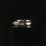 14k White Gold and 0.75cttw Diamond Men's 4mm Half Eternity Band Ring Size 9.25