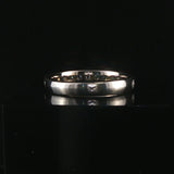 14k White Gold and 0.75cttw Diamond Men's 4mm Half Eternity Band Ring Size 9.25