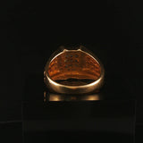 14k Yellow Gold and Diamond 7g Men's Fancy Ring Size 10.25