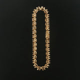 14k Yellow Gold and 3.20cttw Diamond Heavy Vintage Tennis Bracelet 6.5"