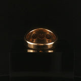 14k Yellow and White Gold 0.50cttw Three Diamond Solid Men's Ring Size 9.5