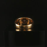14k Yellow Gold and 0.50cttw Diamond Solid Men's Ring Size 8