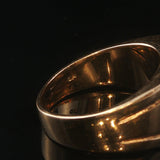 14k Yellow Gold and 0.50cttw Diamond Solid Men's Ring Size 8