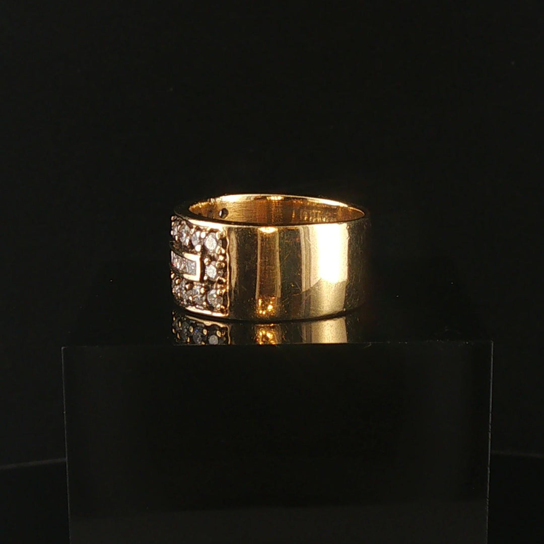 14k Yellow Gold and 1cttw Diamond Vintage Band Ring Size 7.5
