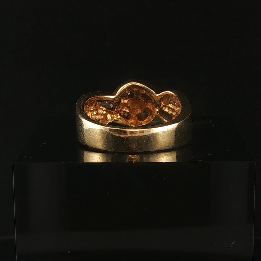 14k Yellow Gold and 0.50cttw Diamond Vintage Interwoven Band Ring Size 7.5