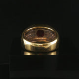 18k Yellow and White Gold Ruby and 1cttw Diamond Solid Men's Ring Size 9.5