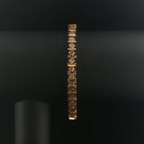 14k Yellow Gold and 3.50cttw Diamond Solid Vintage Bar Link Tennis Bracelet 7"