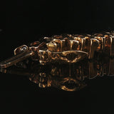 14k Yellow Gold and 3.50cttw Diamond Solid Vintage Bar Link Tennis Bracelet 7"