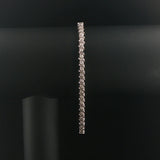 14k White Gold and 1cttw Diamond Vintage S Link Tennis Bracelet 8"
