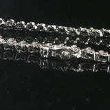 14k White Gold and 1cttw Diamond Vintage S Link Tennis Bracelet 8"
