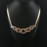 14k Yellow Gold and 2cttw Diamond Pendant Herringbone Link Necklace 18"