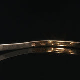 14k Yellow Gold and 0.50cttw Diamond 10.6g Curved Bangle Bracelet 6.5"