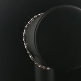 14k White Gold and 1cttw Diamond 10g Circle Link Bracelet 7"