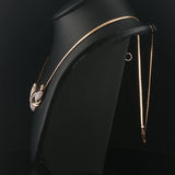 14k Yellow Gold and 1.50cttw Diamond Pendant Herringbone Link Necklace Italy 18"