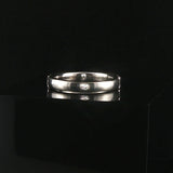 14k White Gold and 1cttw Diamond Half Eternity Band Ring Size 4.5