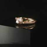 14k Yellow Gold 0.50cttw Diamond Bypass Band Ring Size 6.75