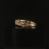 14k Yellow Gold 0.50cttw Diamond Bypass Band Ring Size 6.75