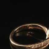 14k Yellow Gold 0.50cttw Diamond Bypass Band Ring Size 6.75