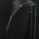 14k White Gold and 0.50cttw Diamonds by the Yard Necklace 24"