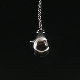 14k White Gold and 0.50cttw Diamonds by the Yard Necklace 24"