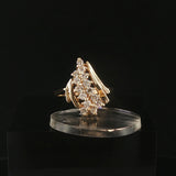14k Yellow Gold 0.50cttw Diamond Ladies Fancy Ring Size 6.75