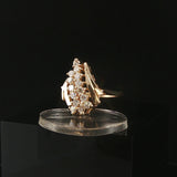 14k Yellow Gold 0.50cttw Diamond Ladies Fancy Ring Size 6.75