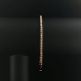 14k Yellow Gold and 1cttw Diamond Adjustable Bolo Tennis Bracelet