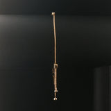 14k Yellow Gold and 1cttw Diamond Adjustable Bolo Tennis Bracelet