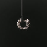 14k White Gold and 1cttw Six Diamond Huggie Earrings