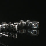 14k White Gold and 1cttw Six Diamond Huggie Earrings