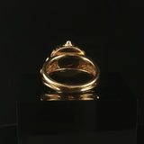 18k Yellow Gold 1.85ct Black Diamond Solid Vintage Fancy Ring Size 7.5