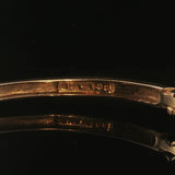 14k Yellow Gold and 1cttw Pave Diamond Bangle Bracelet 6.75"